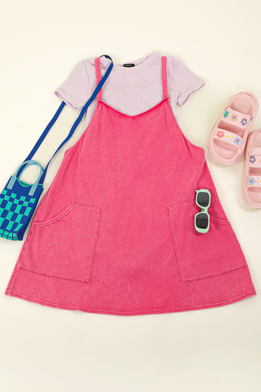 Sneakers In Mini Dress (Pink)