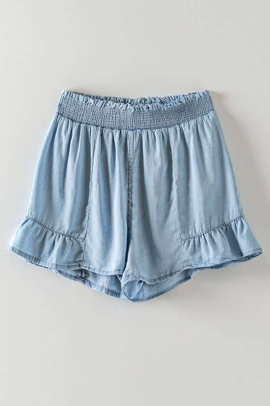 BELLA SPRING FLING SHORTS: BLUE