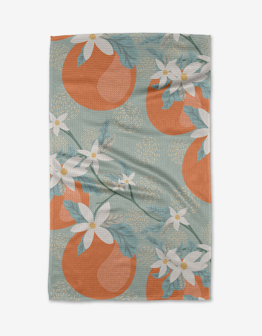 Geometry "Orange Blossom" Tea Towel