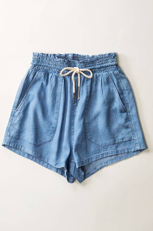 Brooklynn Drawstring Tencel Shorts