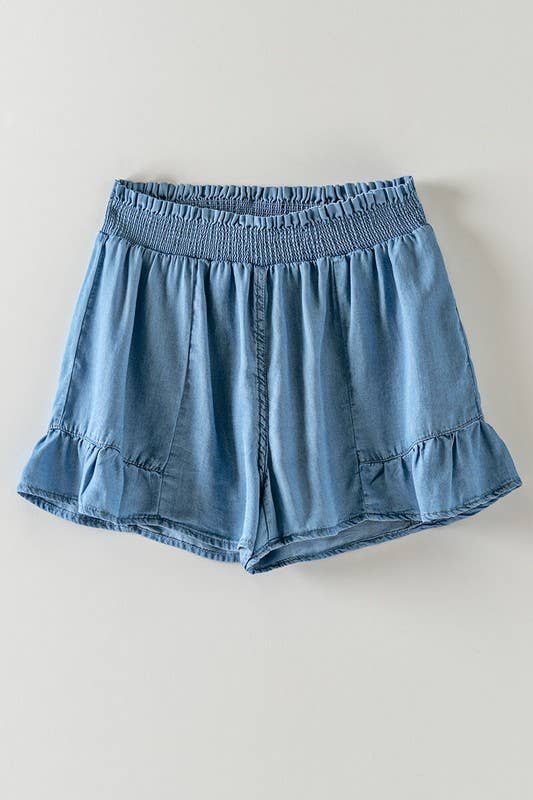 BELLA SPRING FLING SHORTS: BLUE