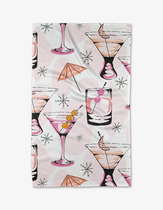 Geometry "Cocktail Hour" Tea Towel